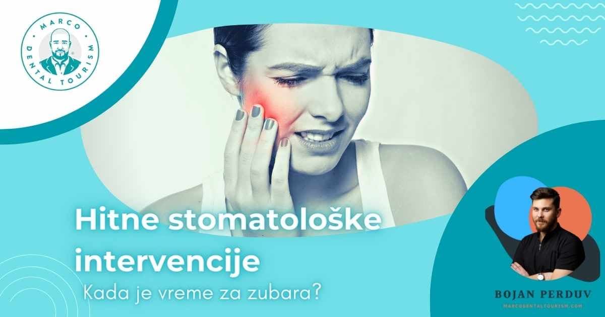 Hitne stomatoloske intervencije: Kada je vreme za zubara?